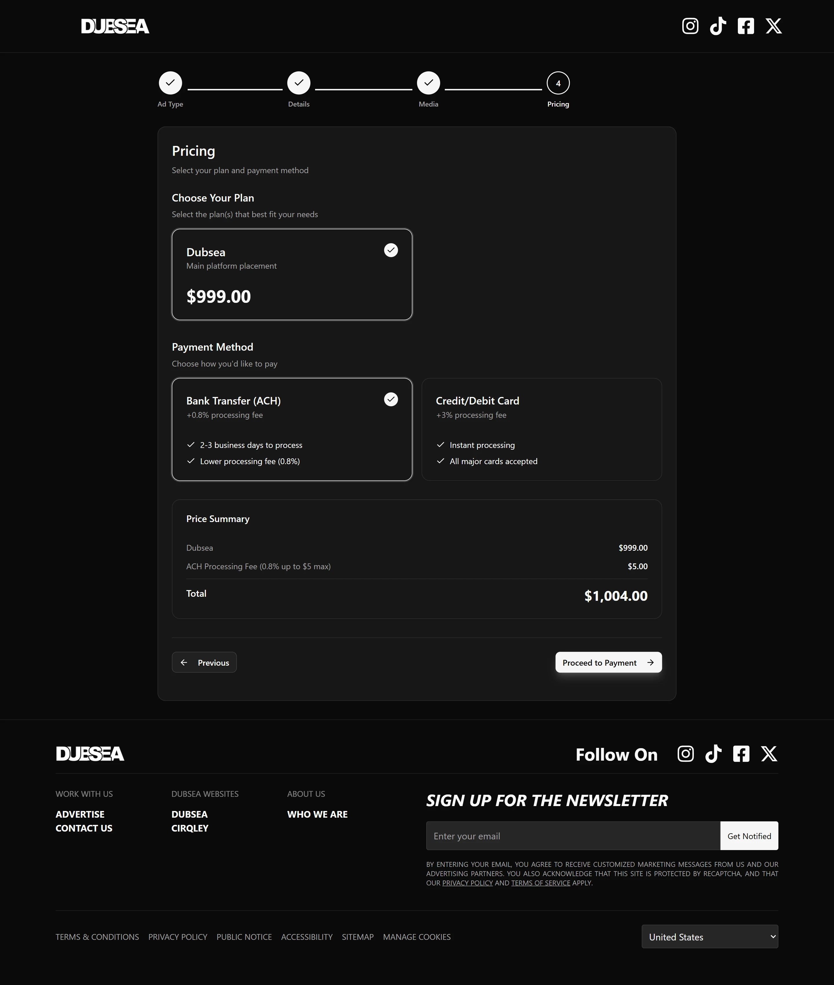 Ad Portal with Stripe, Monday.com Integration - Project image 5