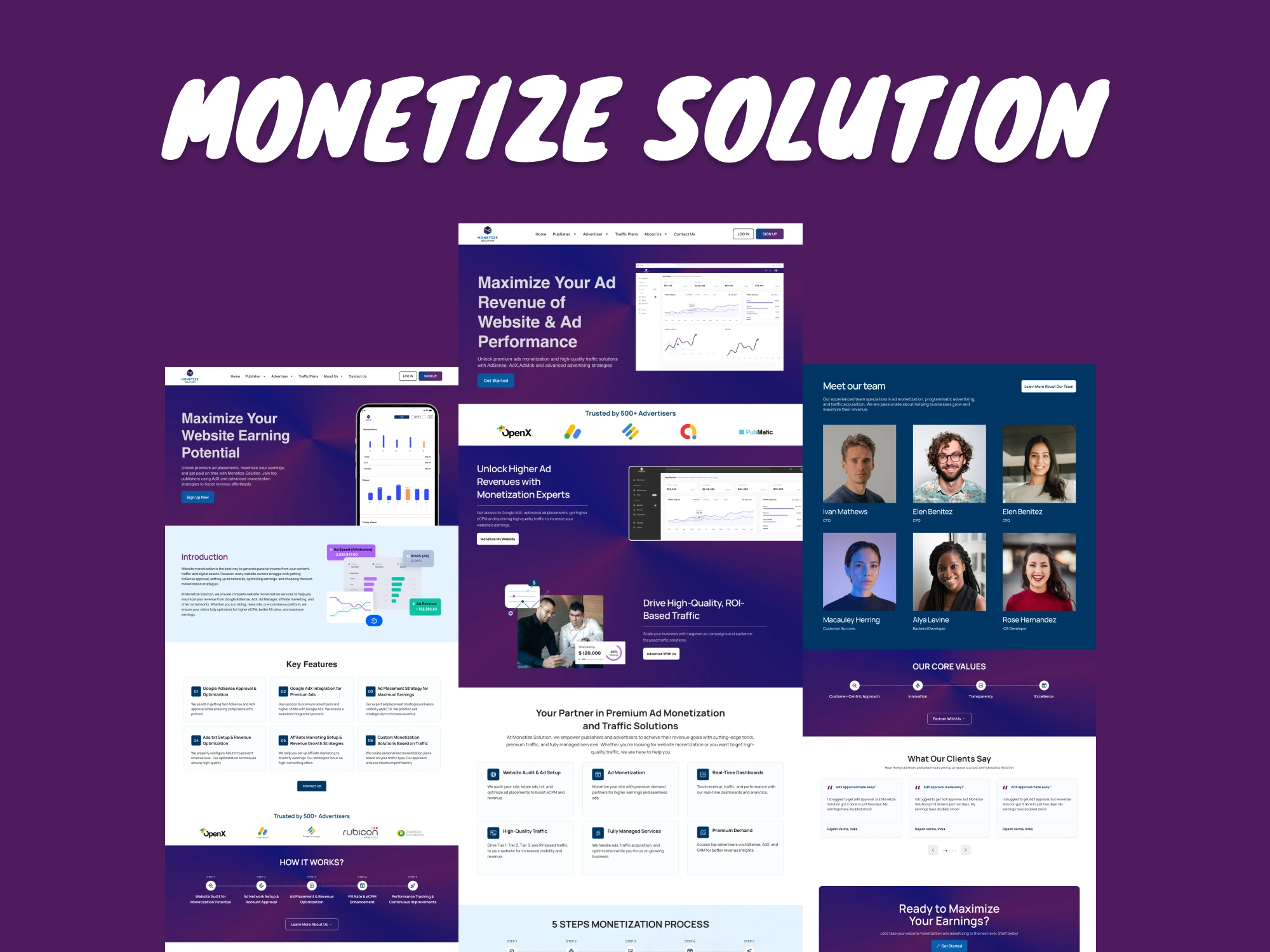 Maximized Ad Revenue & Traffic Solutions, main project image