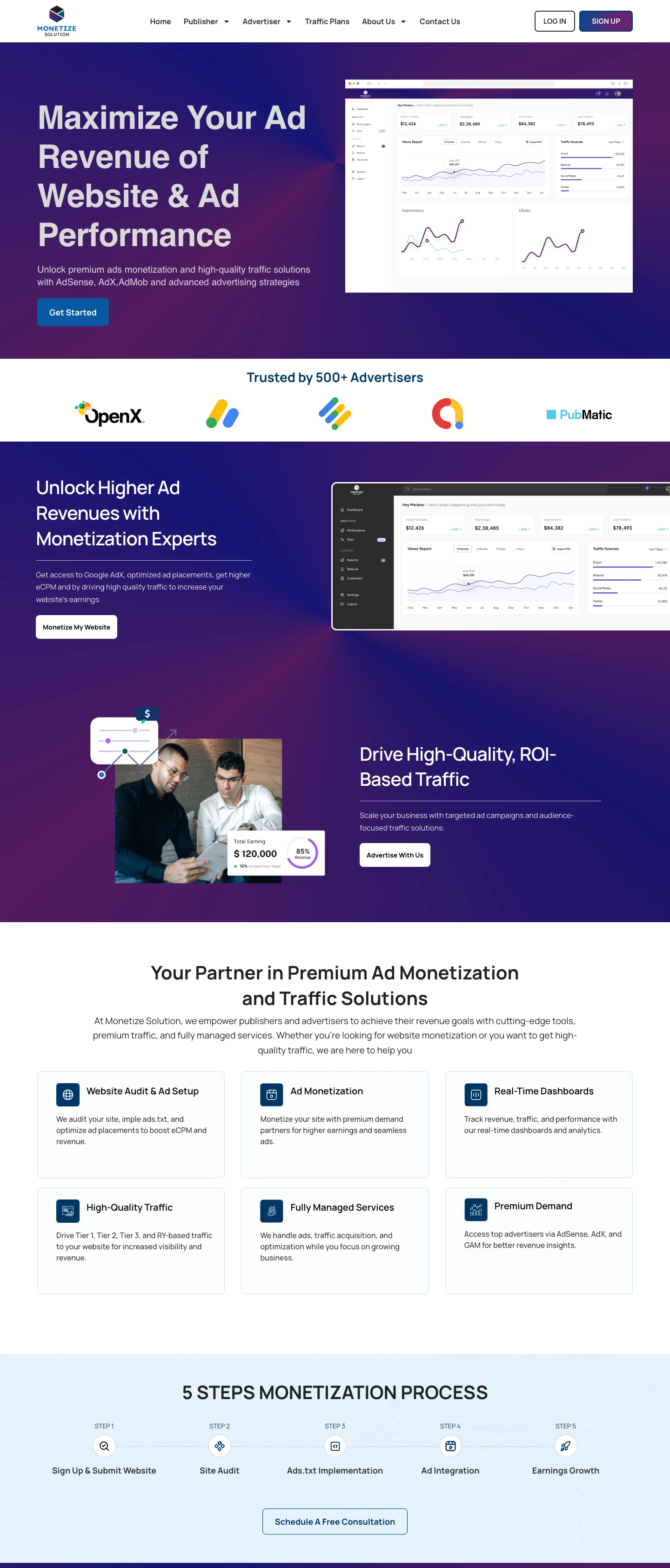 Maximized Ad Revenue & Traffic Solutions - Project image 2