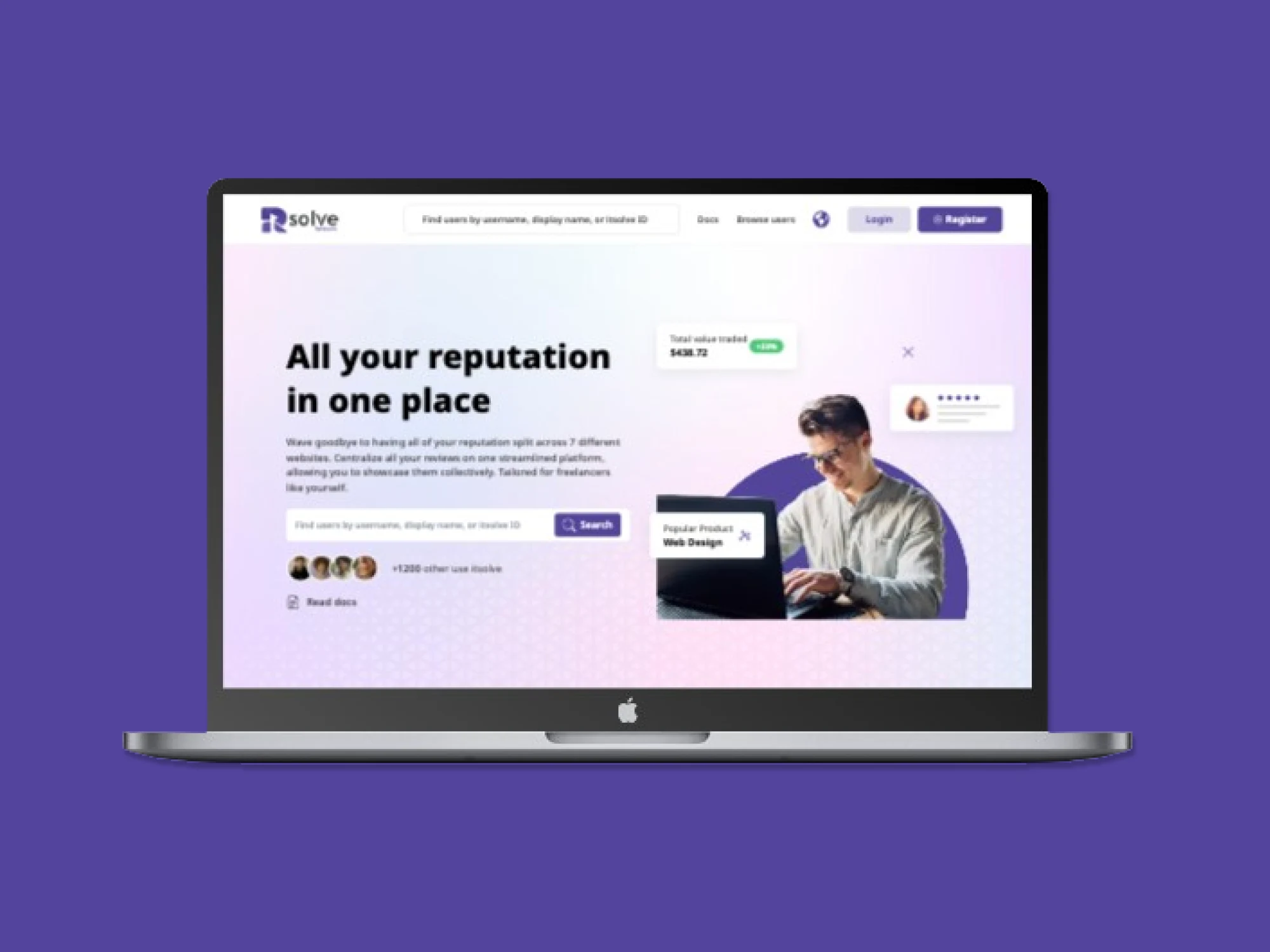 Reputation Management Platform for Freelancers, main project image