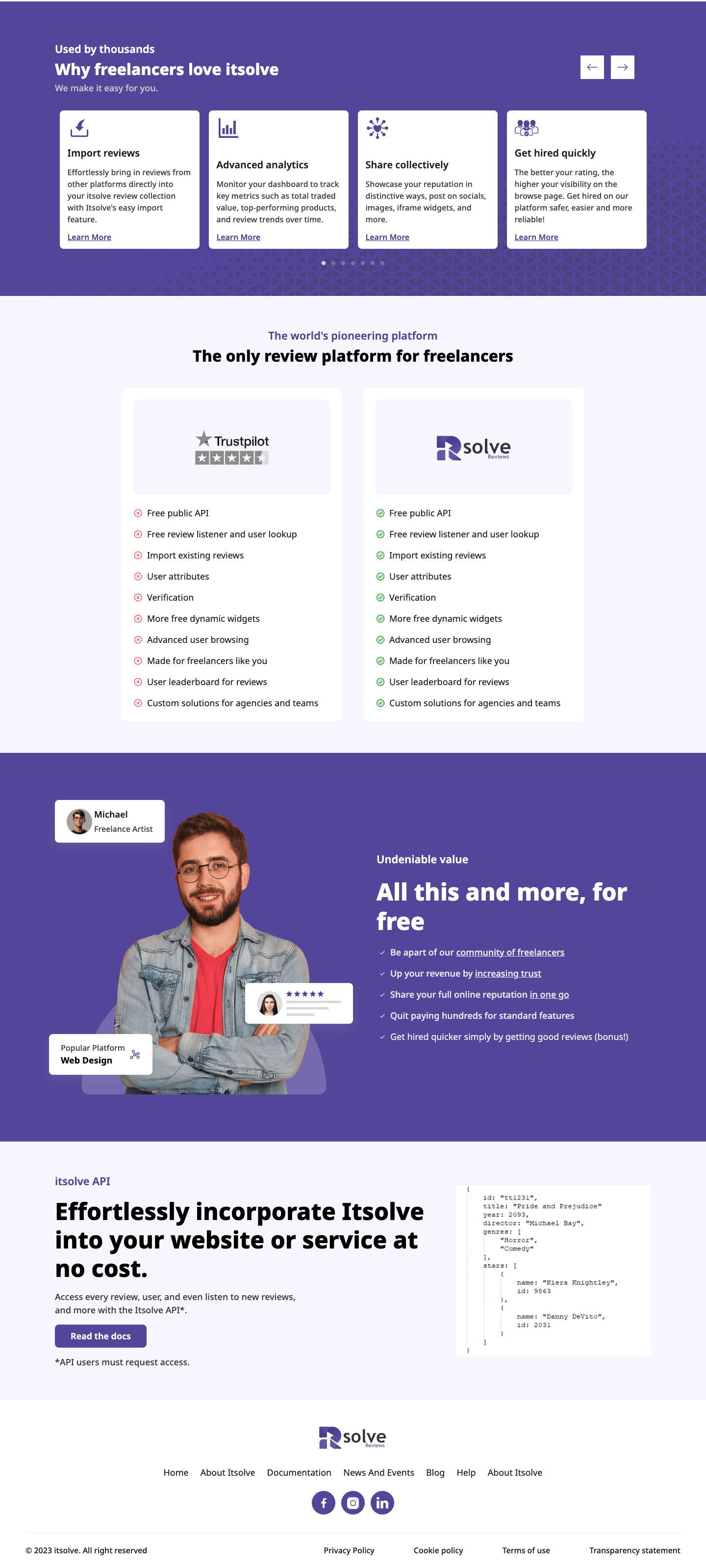Reputation Management Platform for Freelancers - Project image 3